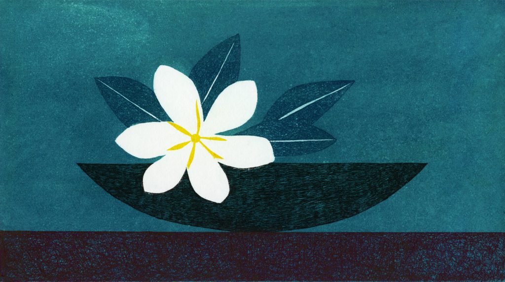 第八十一話 芒種の花絵「梔子」 | 二十四節気の花絵 | 花毎（は