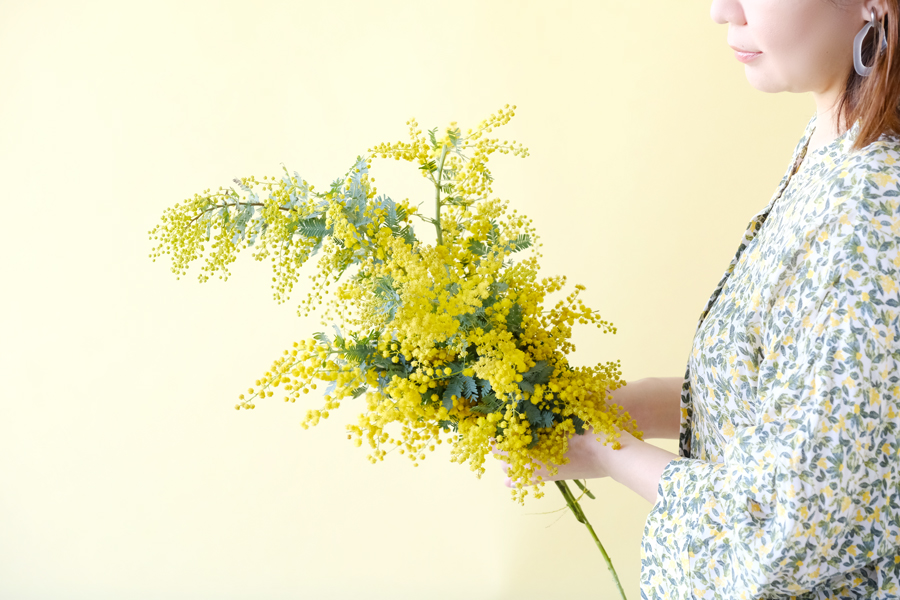 第十話　春分の花あしらい「ミモザ」