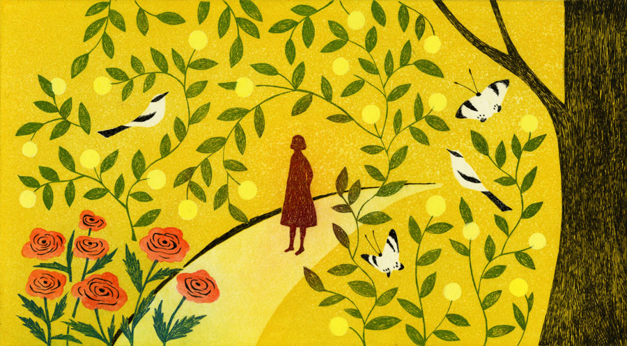 第百一話　雨水の花絵
