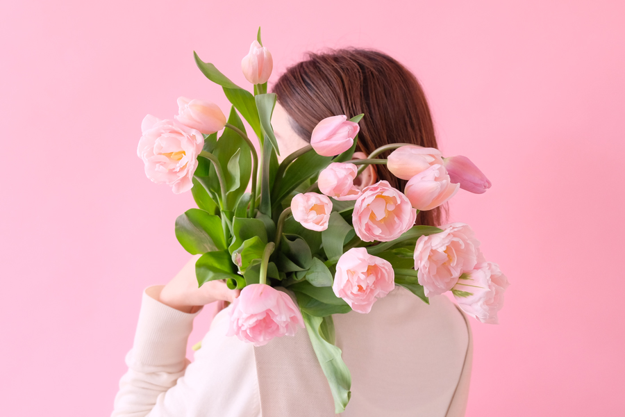 第三十四話　春分の花あしらい「桜色のチューリップ」